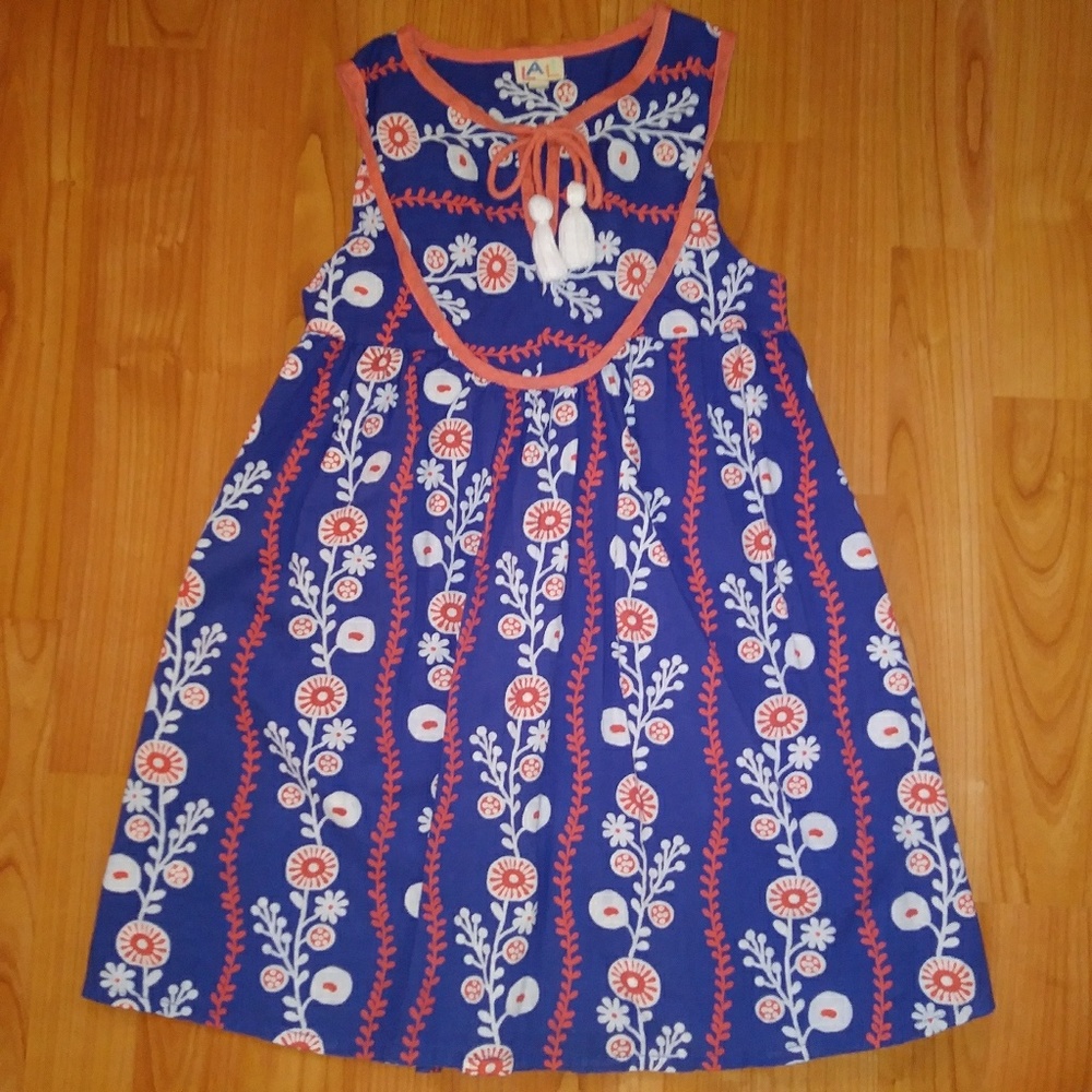 LALI BLUE PRINTED DRESS
